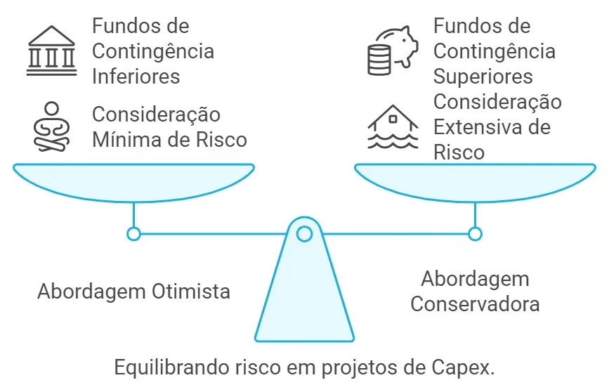 Curva de variação de custos e prazos conforme premissas do projeto