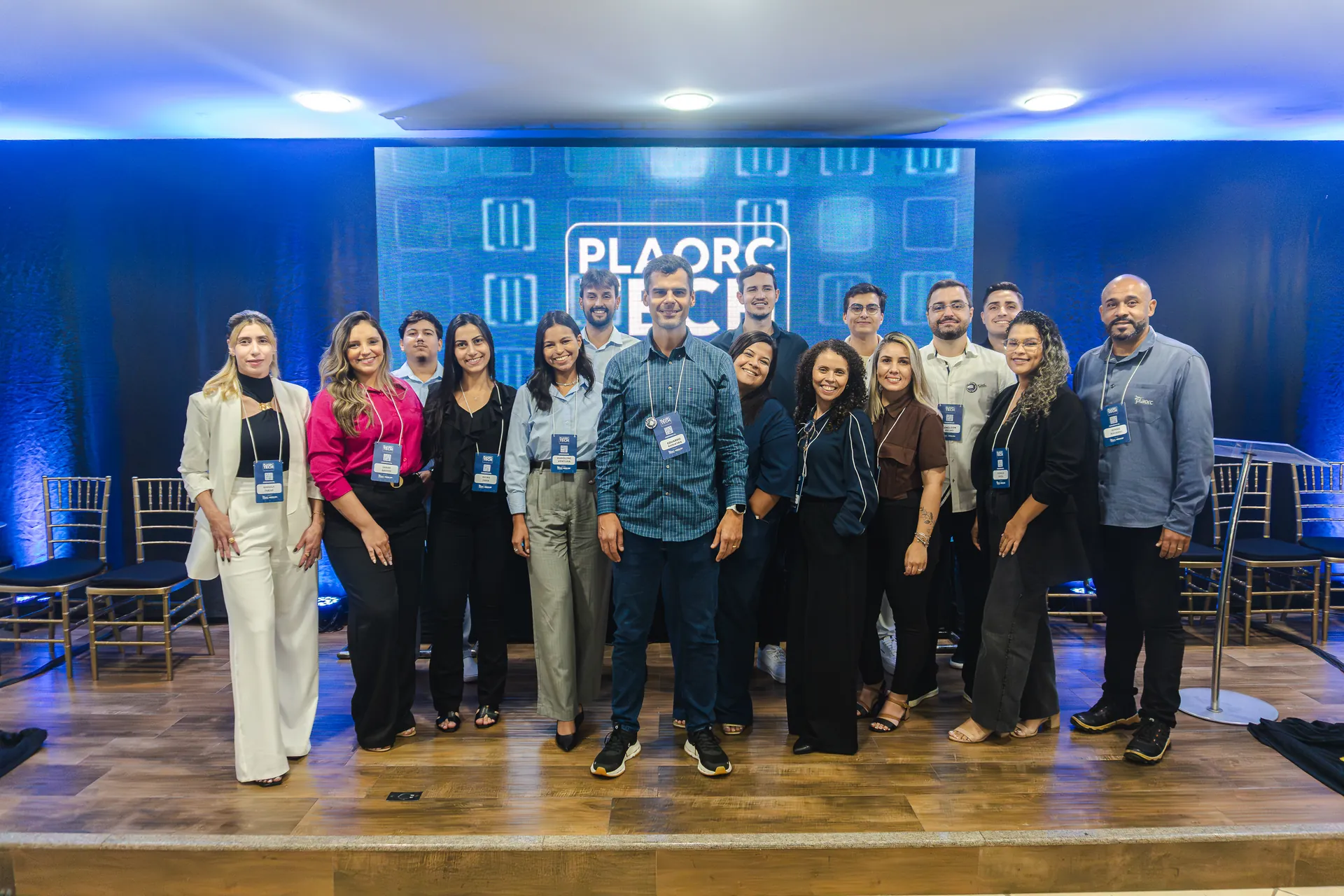 Equipe da PLAORC reunida no PLAORC Tech Summit