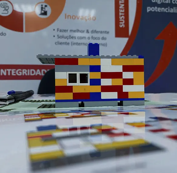 Dinâmica prática de Lean Construction aplicada pela PLAORC